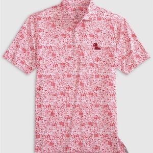 Ole Miss Red Johnnie-O Tailgater Performance Polo - Rare Stacked Logo - NWT - XL